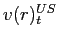 $ v(r)_{t}^{US}$