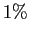 $ 1\%$