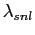 $ \lambda_{snl}$