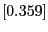 $[0.359]$