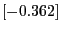 $[-0.362]$