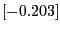 $[-0.203]$