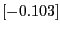 $[-0.103]$
