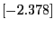 $[-2.378]$