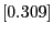 $[0.309]$