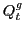 $ Q_{t}^{g}$
