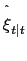 $ \overset{\symbol{94}}{\xi}_{t\vert t}$