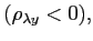 $ ({\small\rho}_{\lambda y}<0),$