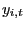 $\displaystyle y_{i,t}$