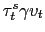 $\tau^s_t \gamma v_t$