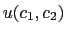 $u(c_1,c_2)$