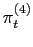 $ \pi_{t}^{(4)}$