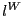 $ l^{W}$