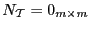 $ N_{\mathcal{T}}=0_{m\times m}$