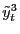 $ \tilde{y}_{t}^{3}$