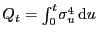 $ Q_{t}=\int_{0}^{t}\! \sigma_{u}^{4} \dee u$