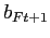 $ b_{Ft+1}$