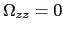 $ \Omega_{zz}=0$