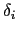 $ \delta_{i}$