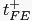 $ t_{FE}^{+}$
