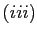 $ \left( iii\right) $