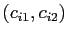 $ \left( c_{i1},c_{i2}\right) $