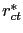 $ r^{*}_{ct}$