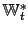 $ \mathbb{W}^{*}_{t}$