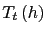$ T_{t}\left( h\right) $