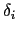 $ \delta_{i}$
