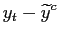 $\displaystyle y_{t}-\widetilde{y}^{c}$