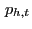 $ \,p_{h,t}$
