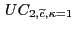 $ \, UC_{2,\widetilde {c},\kappa=1}$