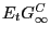 $ E_{t} G_{\infty}^{C} $