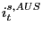 $ i_{t}^{s,AUS}$