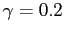 $ \gamma=0.2$