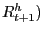 $ R_{t+1}^{h} )$