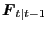 $ \boldsymbol{F}_{t\vert t-1}$
