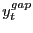 $ y_{t}^{gap}$