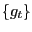 $ \{g_{t}\}$