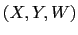 $ (X,Y,W)$