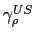 $ \gamma_{\rho}^{US}$