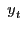 $ {\ y}_{t}$