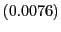 $ \left( 0.0076\right) $