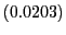 $ \left( 0.0203\right) $