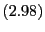 $ \left( 2.98\right) $