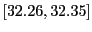 $ [32.26,32.35]$