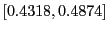 $ [0.4318,0.4874]$