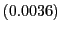 $ (0.0036)$