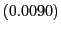 $ \left( 0.0090\right) $